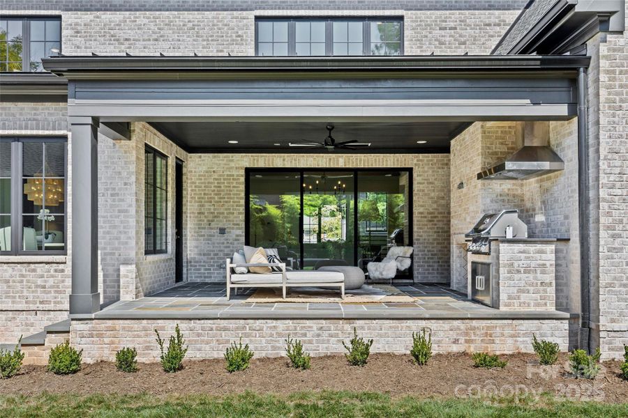 Front exterior of a new home in Stratford Chase, Charlotte, NC, highlighting curb appeal (Image 26).