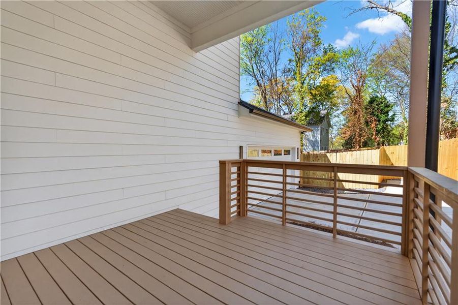 Exterior details and patio area of a home in , Atlanta (Image 32).