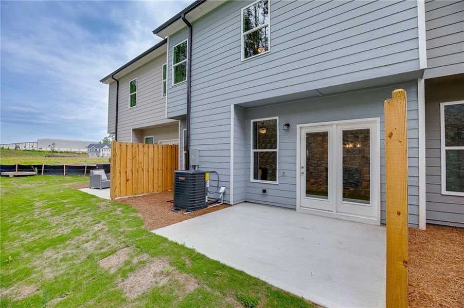 Exterior details and patio area of a home in , Sugar Hill (Image 27).