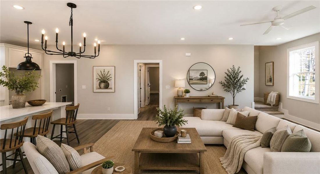 Furnished interior view inside a new home in , Bowdon (Image 15).