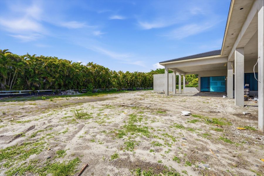 future pool deck area, creating an entertainers paradise!