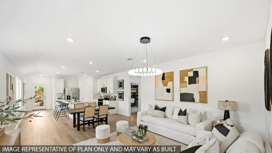 Furnished interior view inside a new home in Indian Springs, Crosby (Image 3).