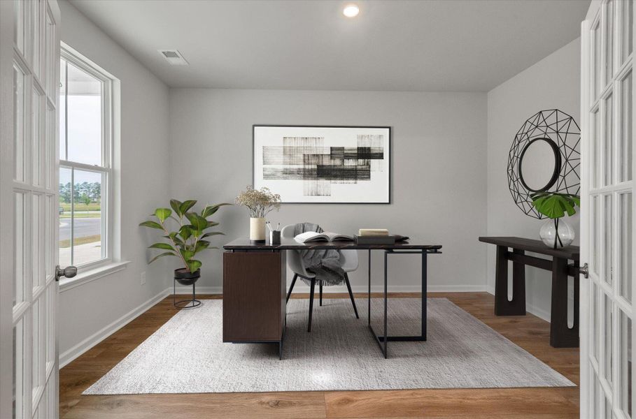 Furnished interior view inside a new home in Sweetgrass at Summers Corner, Summerville (Image 6).