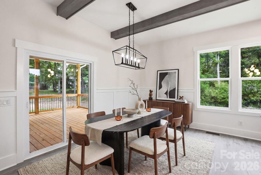 Furnished interior view inside a new home in , Marshville (Image 5).