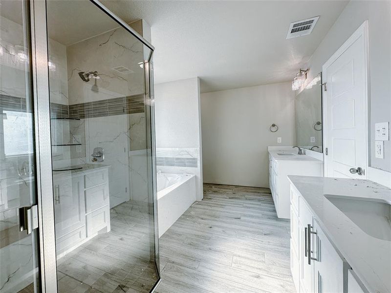 Furnished interior view inside a new home in , Hewitt (Image 10).