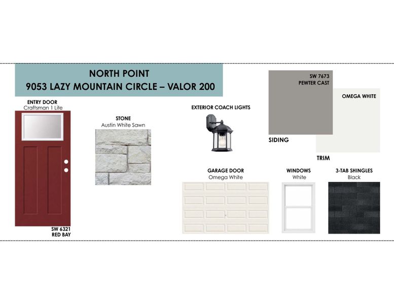 Sample of building materials used in homes in North Point, Temple (Image 2). Sample of building materials used in homes in North Point, Temple (Image 2).