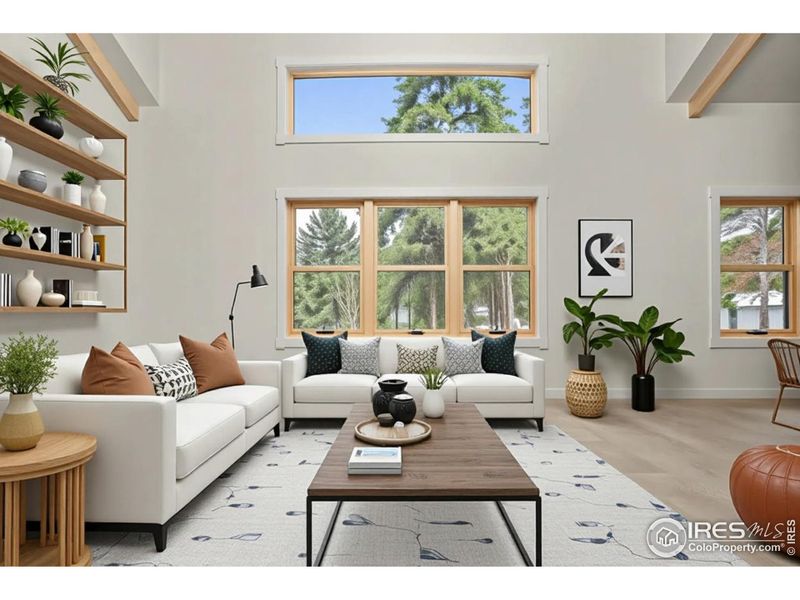 Living Room virtually staged Living Room virtually staged