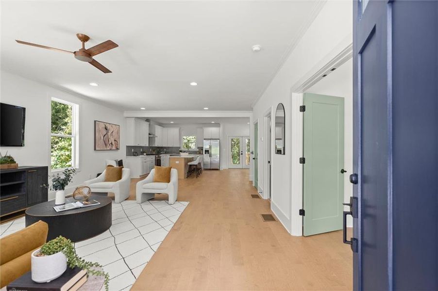 Furnished interior view inside a new home in , Atlanta (Image 14).