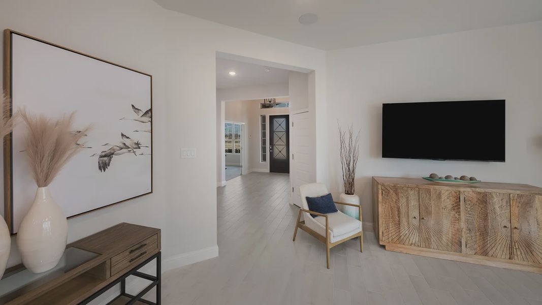 Furnished interior view inside a new home in Las Lomas, Forney (Image 17).