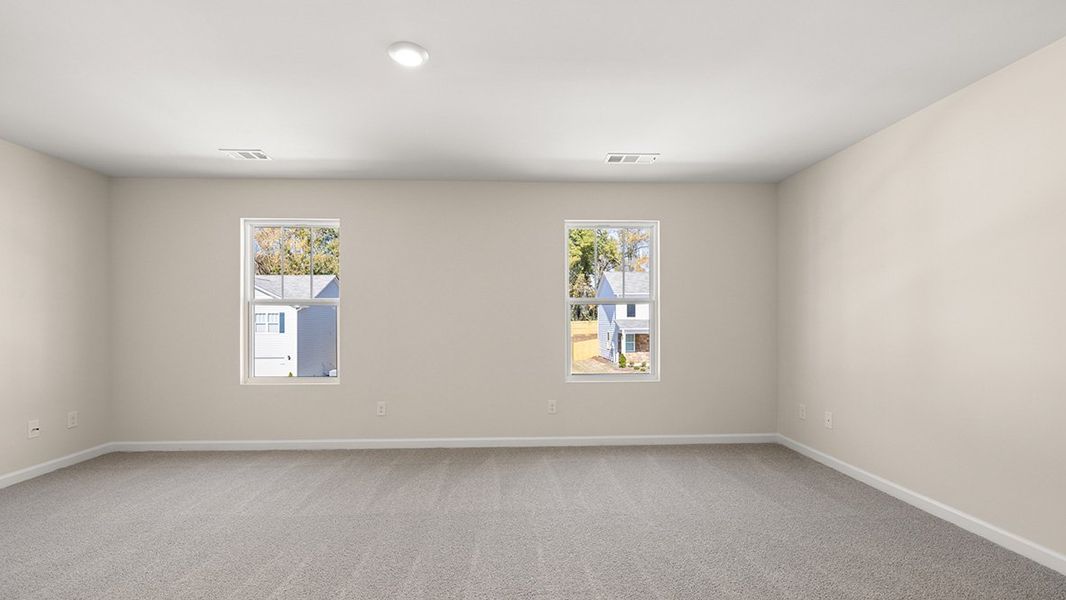 Representative unfurnished interior of a home built from the FLORA by D.R. Horton in Thompson Ridge, Dallas (Image 16). Representative unfurnished interior of a home built from the FLORA by D.R. Horton in Thompson Ridge, Dallas (Image 16).