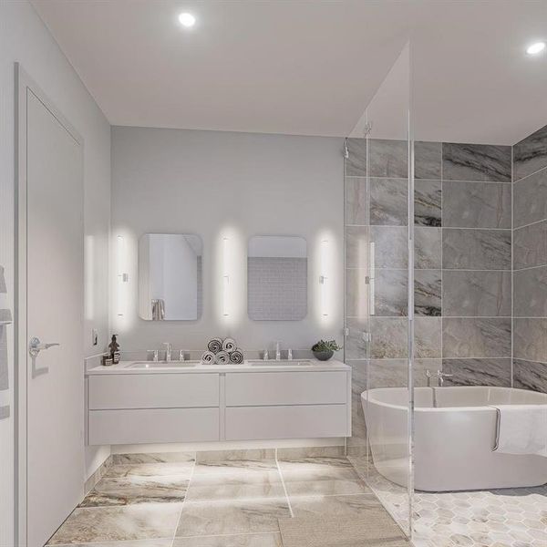 Furnished interior view inside a new home in , Dallas (Image 3). Furnished interior view inside a new home in , Dallas (Image 3).