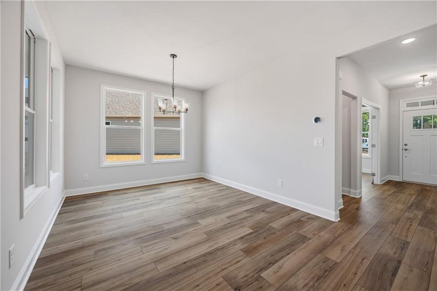 Spacious, unfurnished interior of a new home in , Hiram (Image 24).