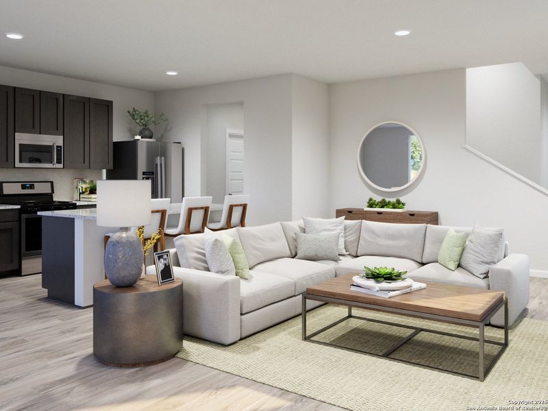 Furnished interior view inside a new home in Katzer Ranch, Converse (Image 19).