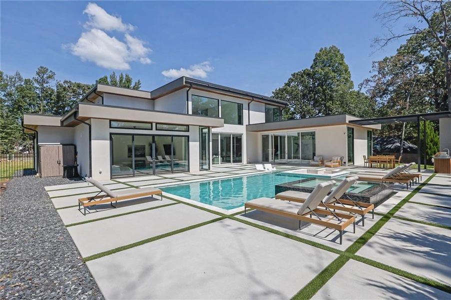 Exterior details and patio area of a home in , Marietta (Image 42).