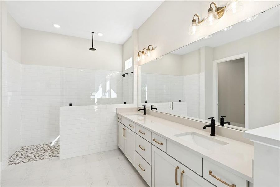 Furnished interior view inside a new home in Old Mill Preserve, Dallas (Image 9).