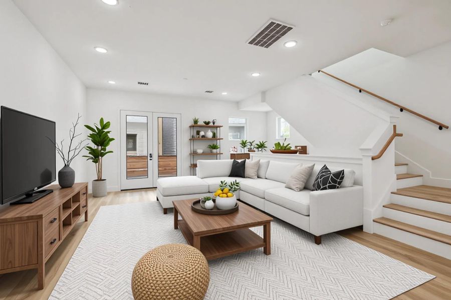 Furnished interior view inside a new home in , Houston (Image 14). Furnished interior view inside a new home in , Houston (Image 14).