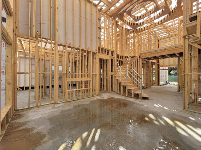 Open Concept Kitchen and Living Area. Construction Photo as of 10-27-2025 Open Concept Kitchen and Living Area. Construction Photo as of 10-27-2025