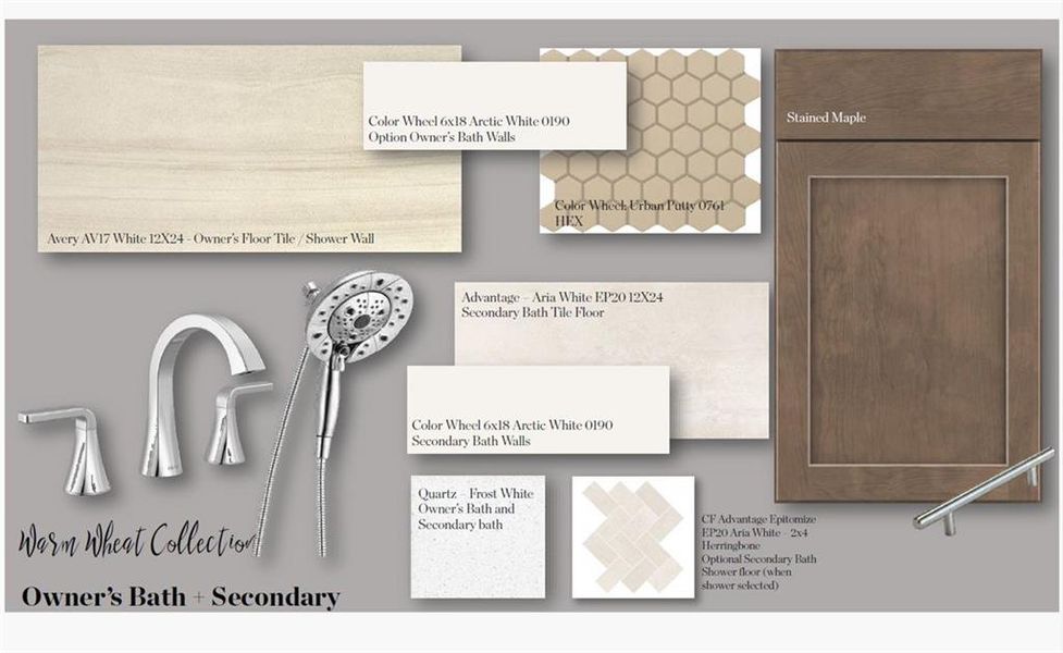 Sample of building materials used in homes in Brookside Reserve, Alpharetta (Image 21).