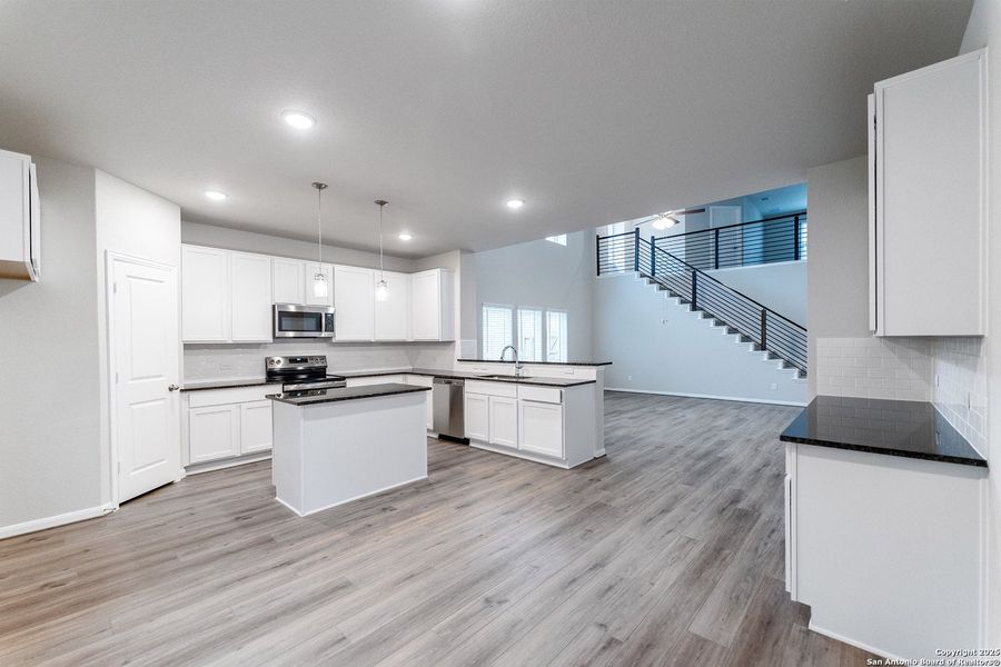 Furnished interior view inside a new home in Cloud Country, New Braunfels (Image 2).