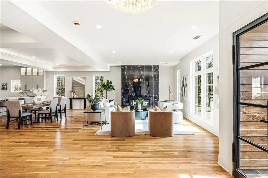 Furnished interior view inside a new home in , Atlanta (Image 6).