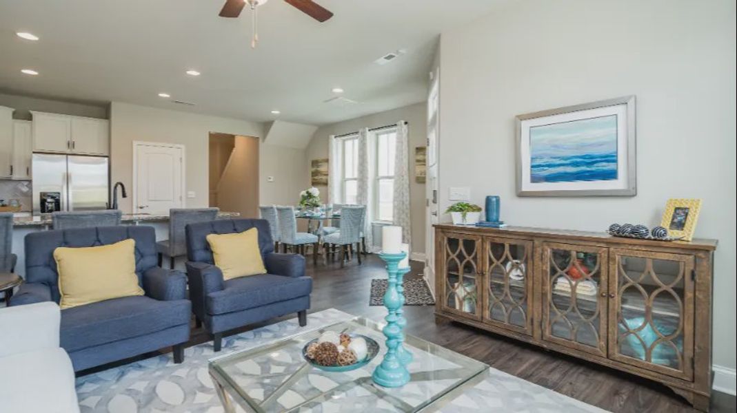 Furnished interior view inside a new home in Battle Bridge, Raleigh (Image 4).
