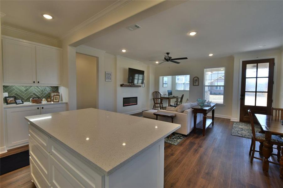 Furnished interior view inside a new home in , Granbury (Image 15). Furnished interior view inside a new home in , Granbury (Image 15).