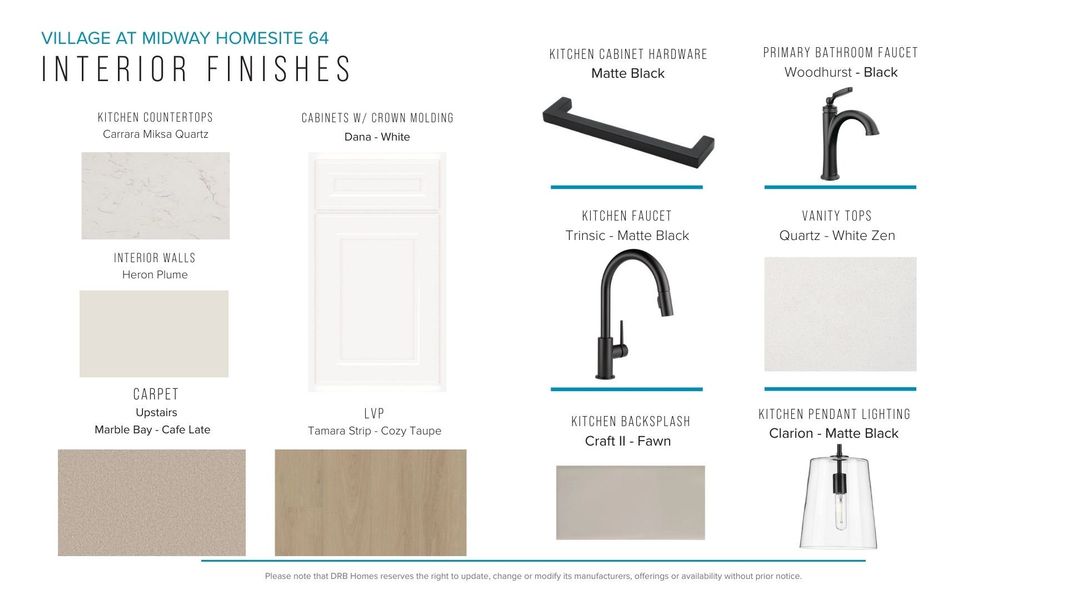 Furnished interior view inside a new home in Village at Midway, Anderson (Image 19).