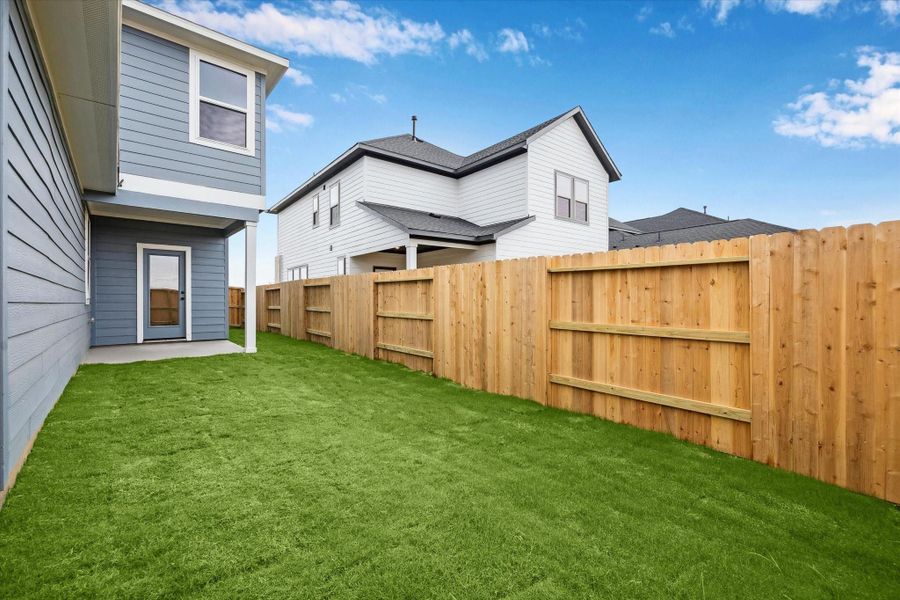 Exterior details and patio area of a home in , Katy (Image 3).