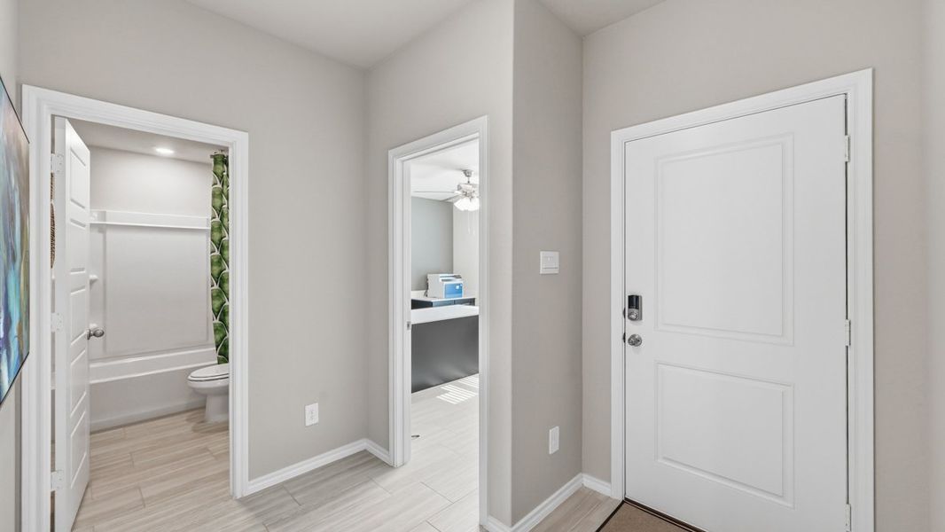 Furnished interior view inside a new home in Lonestar at Liberty Trails, Fort Worth (Image 30).