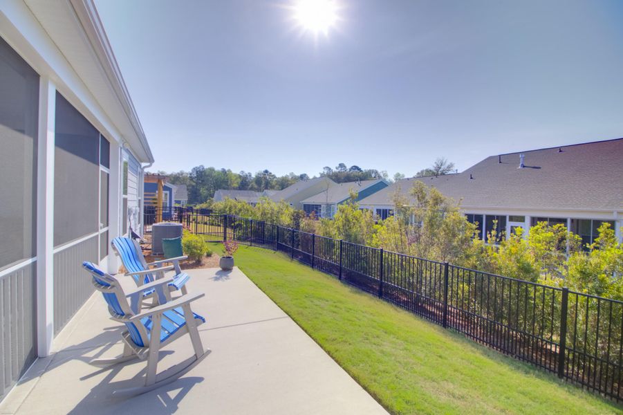 Exterior details and patio area of a home in Cresswind Charleston, Summerville (Image 30).