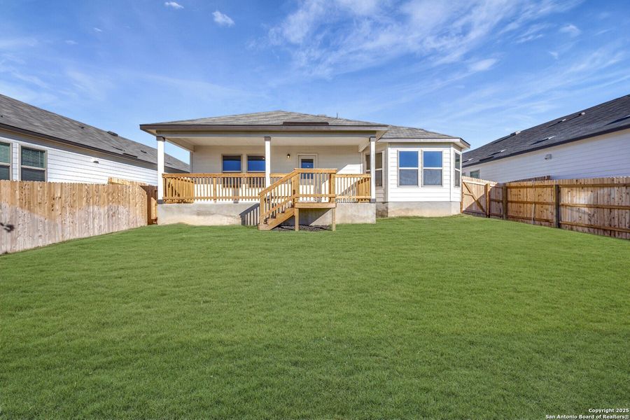 Exterior details and patio area of a home in Greenspoint Heights, Seguin (Image 22).