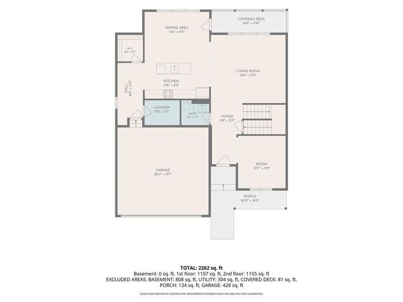 2D floor plan layout of this home in , Ellenwood, GA (Image 5).