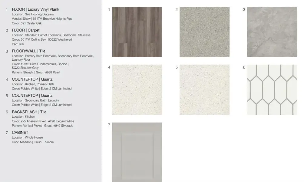 13206 Parsons Prairie Lane design selections! This home is currently under construction and selections are subject to change.