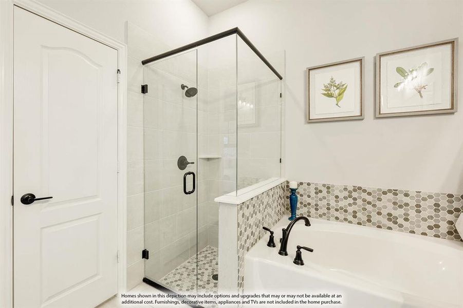 Furnished interior view inside a new home in Hunters Ridge, Crowley (Image 16).