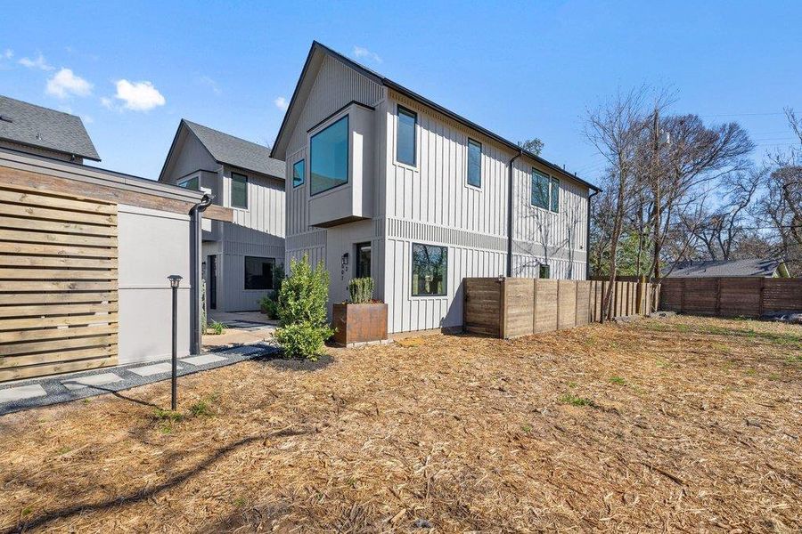 Exterior details and patio area of a home in , Austin (Image 27).