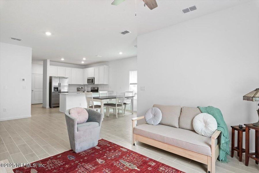 Furnished interior view inside a new home in Hardwick Farms: Hardwick Farms - Townhome Collection, Jacksonville (Image 3).