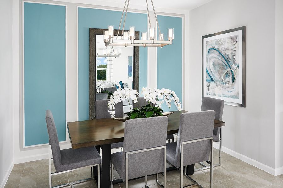Representative furnished interior of a home built from the Daytona by Park Square Residential in Leela Reserve, Tavares (Image 7).