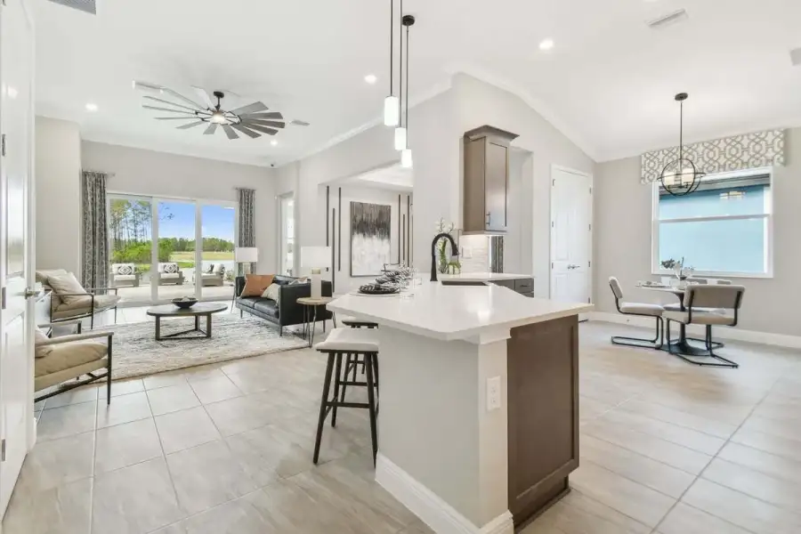 Furnished interior view inside a new home in Tamarack at Two Rivers, Zephyrhills (Image 20).