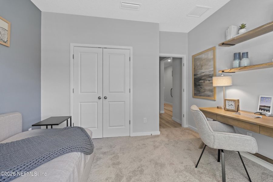 Furnished interior view inside a new home in Reserve East, Flagler Beach (Image 16). Furnished interior view inside a new home in Reserve East, Flagler Beach (Image 16).