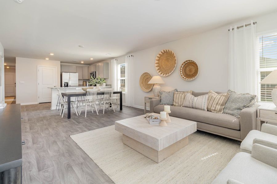 Representative furnished interior of a home built from the HELENA by D.R. Horton in Jordanville Farms, Galivants Ferry (Image 20).