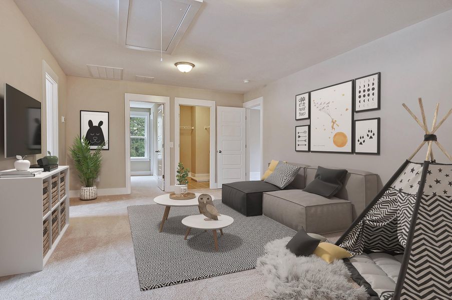 Furnished interior view inside a new home in Indigo Place, North Charleston (Image 7).