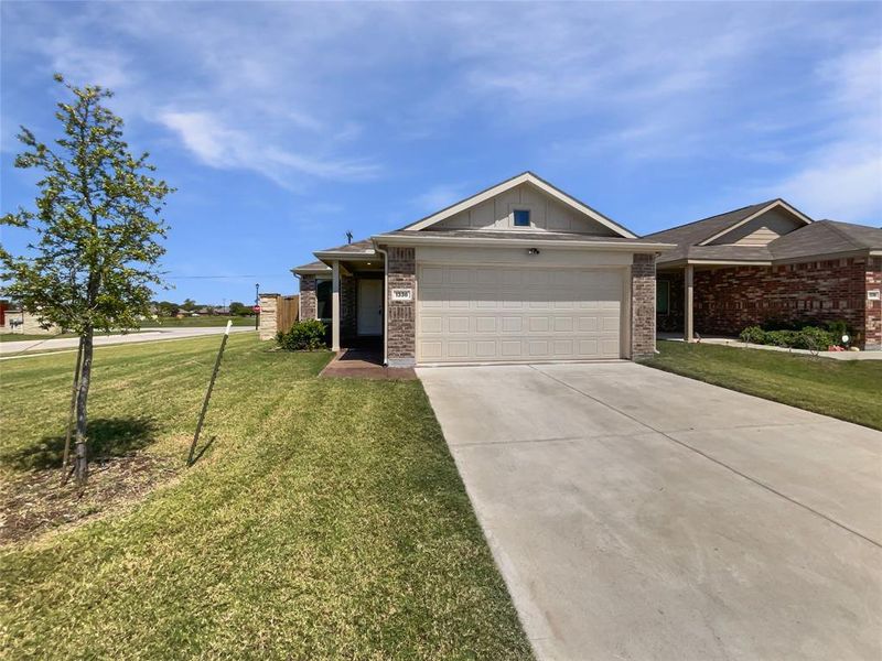 Front exterior of a new home in , Forney, TX, highlighting curb appeal (Image 15).