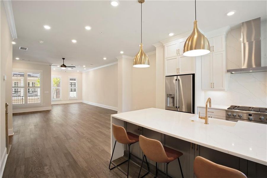 Furnished interior view inside a new home in , Alpharetta (Image 10).