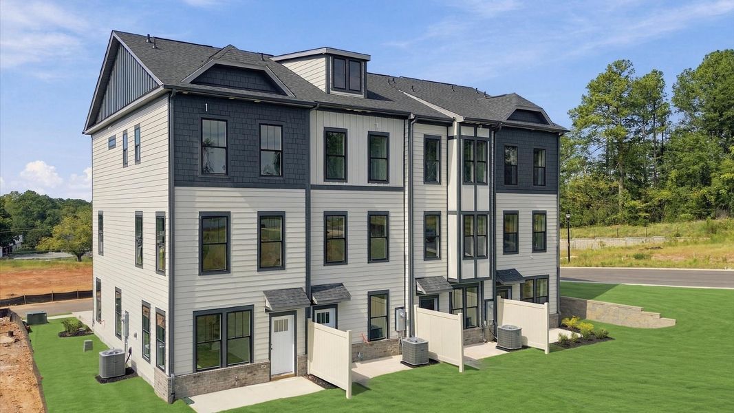 Front exterior of a new home in Traynham Place, Greenville, SC, highlighting curb appeal (Image 27).