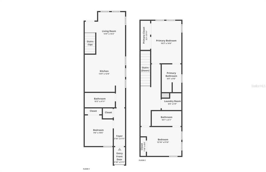 2D floor plan layout of this home in , Tampa, FL (Image 3).