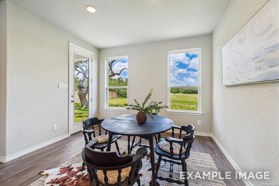 Furnished interior view inside a new home in Potranco Oaks, Castroville (Image 30).