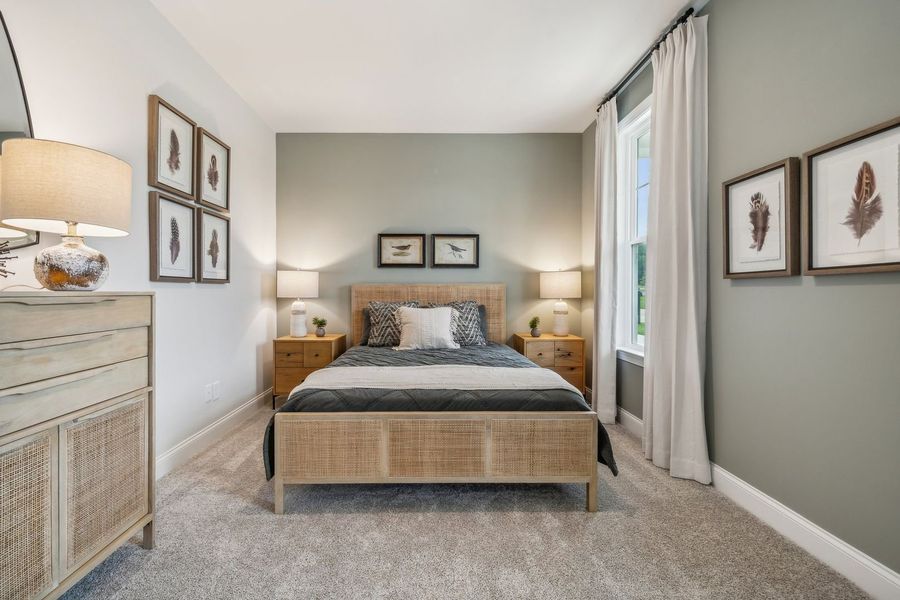 Furnished interior view inside a new home in The Beacon at Old Peachtree Single Family Homes, Lawrenceville (Image 228).