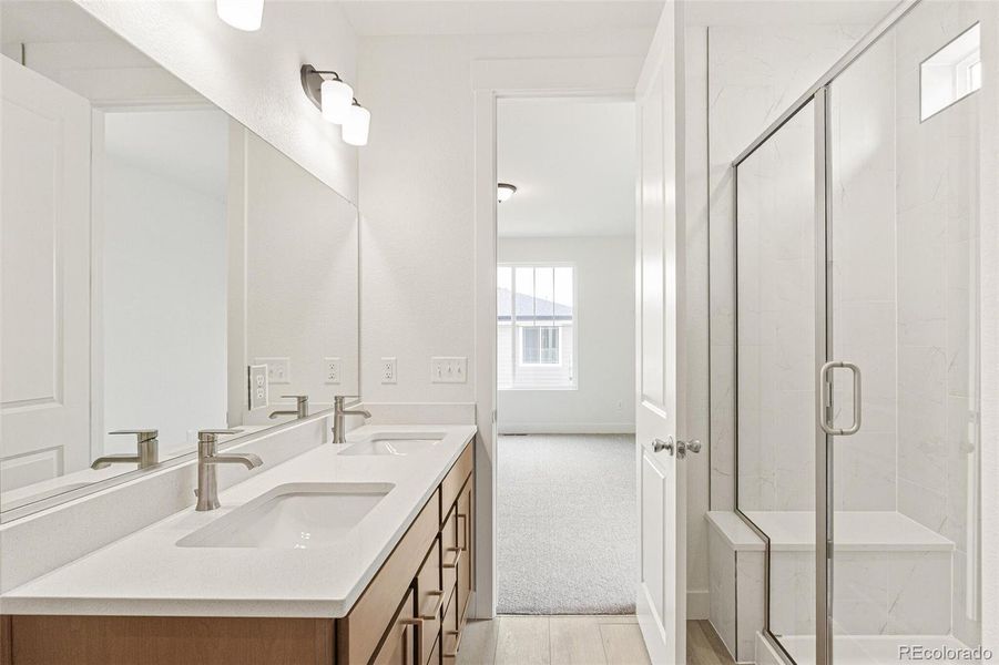 Furnished interior view inside a new home in Painted Prairie, Aurora (Image 12).