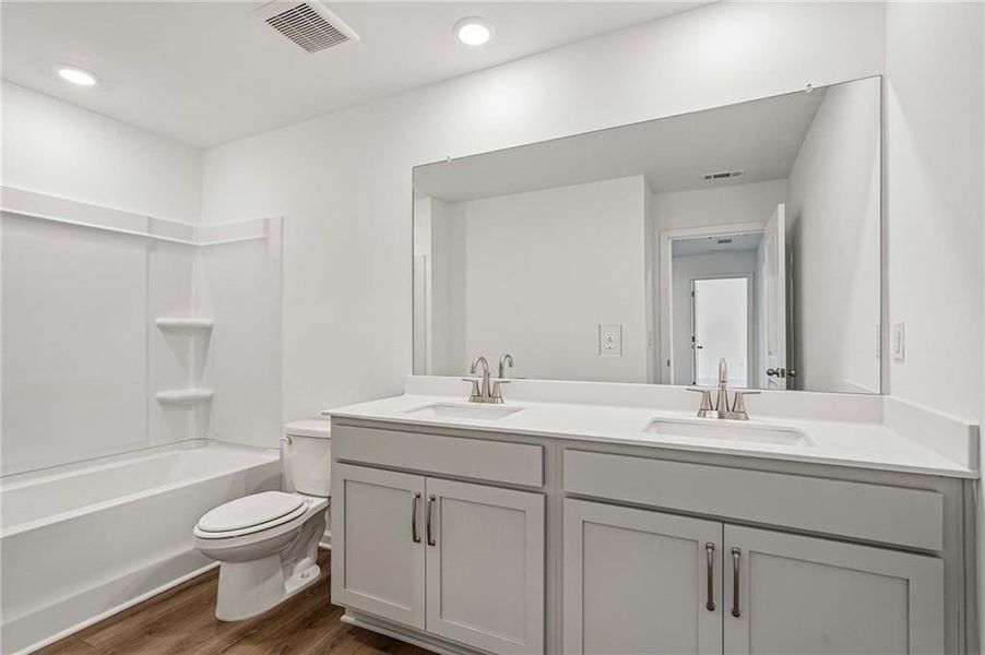 Furnished interior view inside a new home in Langston Reserve, Cartersville (Image 11).