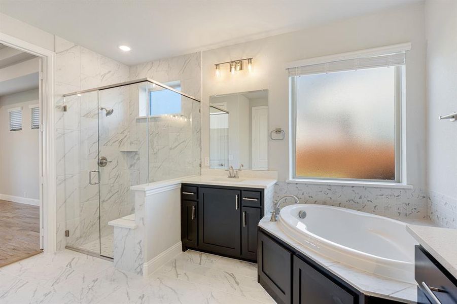 Furnished interior view inside a new home in Hayes Crossing, Midlothian (Image 12).